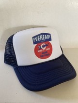 Vintage Eveready Batteries Hat Vacation Trucker Hat Adjustable snapback Navy Cap - £12.56 GBP