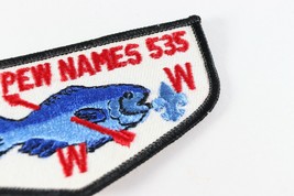 Vintage Schiwa&#39;Pew Names 535 OA Order Arrow WWW Boy Scouts America Flap ... - $11.69