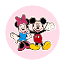 Minnie Mouse and Mickey Mouse Disney Pin: Waving - $19.90