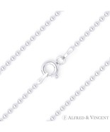 1.8mm Polished Ball Bead Link Italian Chain Anklet in .925 Italy Sterlin... - €13,76 EUR+