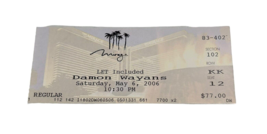 Vtg 90s Damon Wayans May 6 2006 The Mirage Hotel Ticket Stub Las Vegas K... - €46,21 EUR
