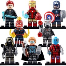 8pcs/set Avengers Endgame Captain Marvel Thor Hawkeye Iron Man Minifigures - £13.30 GBP