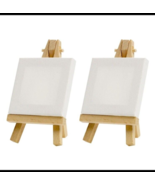 2 Sets Canvas Mini Easel Stand Decorative Child Student Manual Delicate - £3.78 GBP