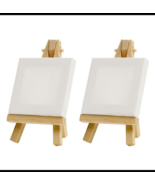 2 Sets Canvas Mini Easel Stand Decorative Child Student Manual Delicate - $13.38 CAD