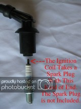 Honda Elite CH250 250 Ignition Coil + Wire CN 250 HELIX ELITE 85 86 87 88 New - $14.85