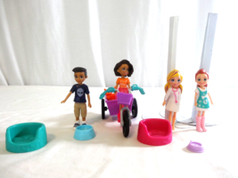 Polly Pocket Pieces and Dolls from the Playtime Pets Adventure Pack - £8.39 GBP