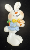 Vintage Hallmark Easter Barnaby Bunny Brooch 1975 Novelty Rabbit Pin Hol... - $16.82