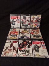 Sony Play Station 2 Lot Of 9 PS2 Games Nfl Madden Mlb Ncaa Nhl As-Is - £21.61 GBP