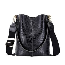 Pattern Shoulder Bags For Women Vintage Bucket Bag Female Large Capacity Crossbo - £24.93 GBP