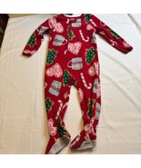 Child of Mine by Carter&#39;s Footie Pajamas Cocoa, Cookies and Candy Canes ... - $14.53 CAD