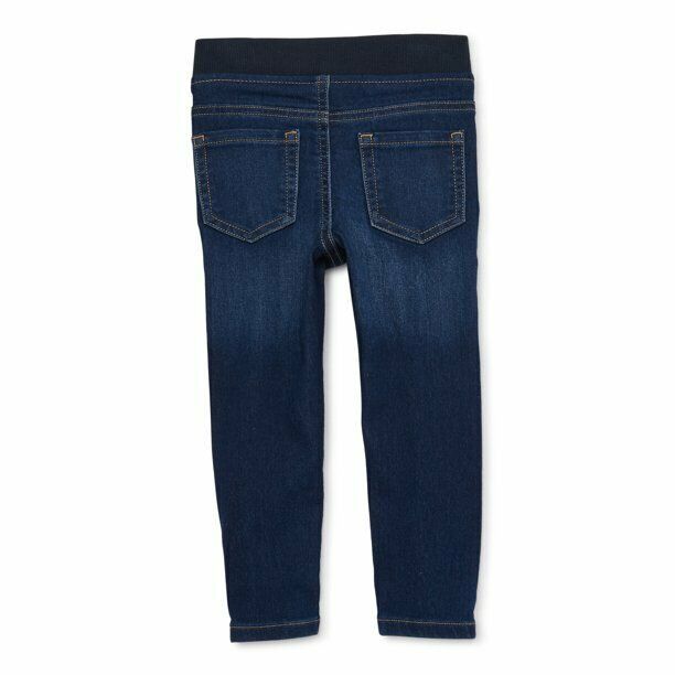 Wonder Nation Baby Boy & Toddler Boy Knit Denim Jogger Jeans Size 12 M Dark Wash Item image 3