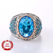 Elegant Vintage Silver Ring Luxurious Fashionable Perfect Gift - $40.99