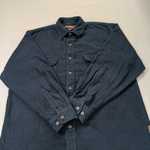 Great Northwest RN#29360 Men's Blue Cotton Heavyweight Button Up Shirt Size L image 15