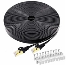 Cat 8 Ethernet Cable 30 Ft, High Speed Flat Internet Network Patch Cord,... - £23.56 GBP