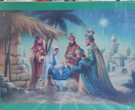 Christmas Party NATIVITY Oversized 1000 pieces Jigsaw Puzzle NEW 39&quot; x 27&quot;  - $28.04