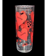 Anchoring Hocking Love Bug Lady Bug Red Heart Cylinder Cocktail Glass or... - $14.85
