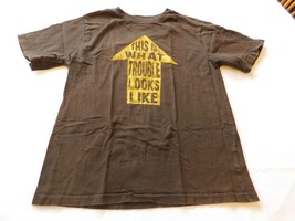 Faded Glory Youth Boys T Shirt Short Sleeve Size M 8 Brown &quot;This is what... - $10.09