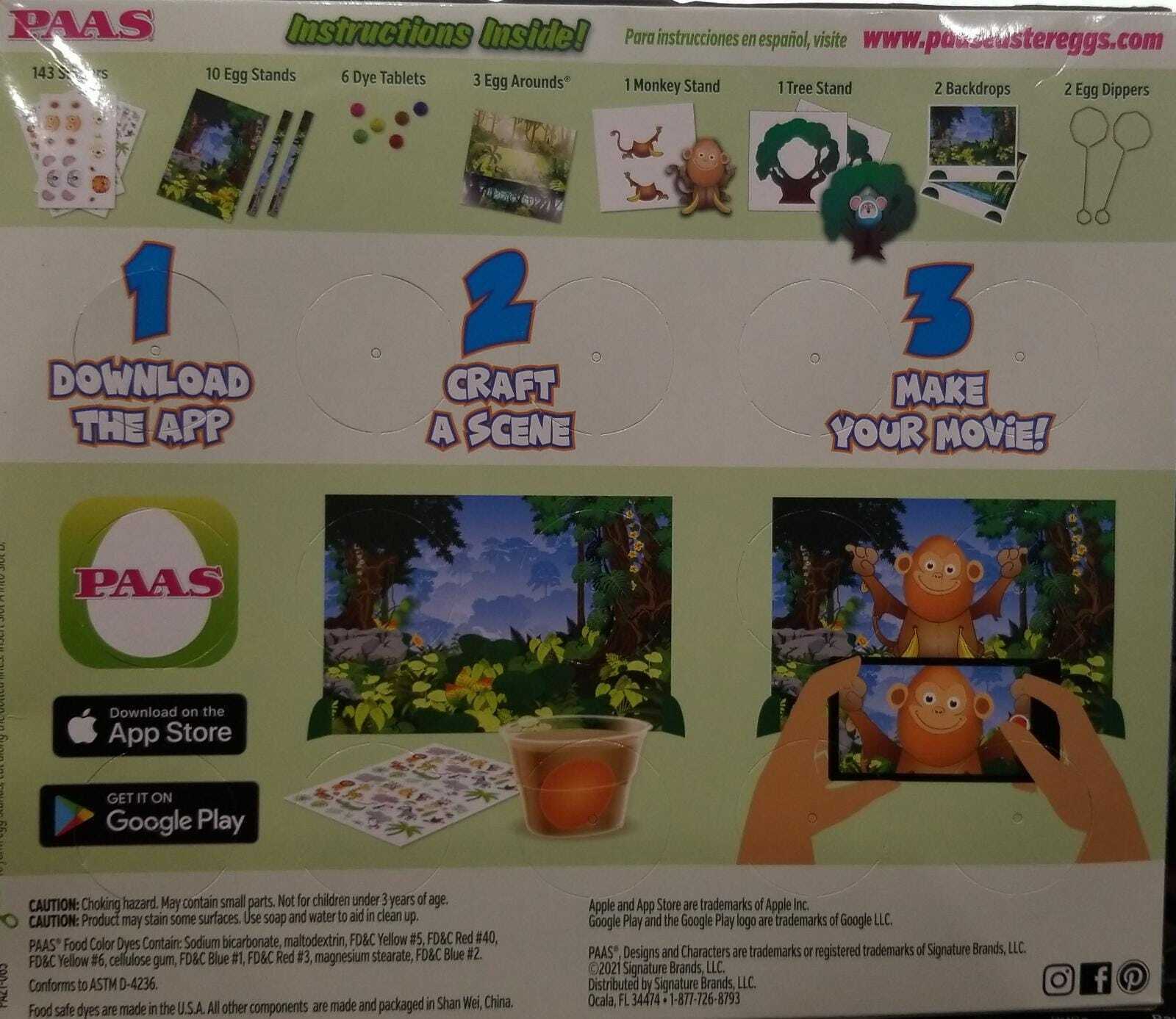 PAAS Craft-A-Scene Jungle Egg Decorating Kit (LOC GE) Item image 2