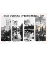 National Monuments Yosemite National Park California Real Photo postcard - £7.87 GBP