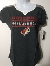 Outerstuff Arizona Coyotes Shirt Youth Girls Puck Texture Short Sleeve T... - £6.21 GBP