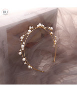 Gold Silver 2 Layer Pearl Headband for Bridesmaids, Romantic Bridal Head... - $246.13 MXN