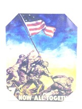 7th Now All Together ART Print Mount Suribachi USA Marines Raising The Flag - £33.63 GBP