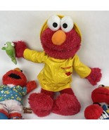 Lot of 3 1999 03 07 Sesame Street Elmo Plush 15&quot;  Stuffed Animal Toy LOO... - $41.01 CAD