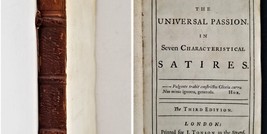 1730 Antique Love Of Fame Book W Autograph Sam Drake Boston Historian Satire - £174.76 GBP