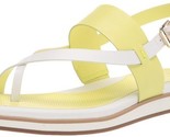 Cole Haan Women&#39;s Mandy Thong Sandal Flat Sunny Lime/Optic White W25349 - $44.55