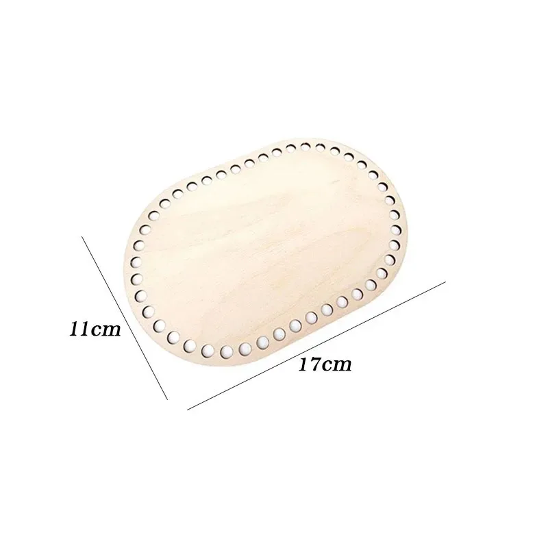 Crochet Basket Base Oval Blank Solid Natural Wooden Bottom for Diy -2mm 2 - $4.28