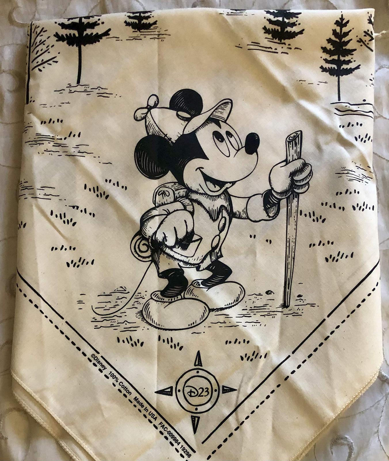 Primary image for D23 2020 Disney Mickey Mouse Fantastic Worlds Adventure Bandana Scarf