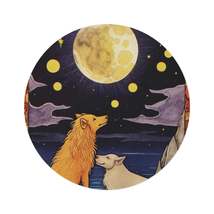 Moon Tarot Card Art - Embrace Your Intuition and Dreams - Round Rug - $149.60