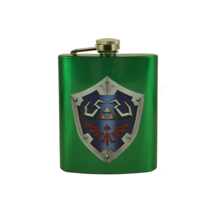 The Legend of Zelda Hylian Shield Custom Flask Canteen Collectible Gift Link - £20.78 GBP