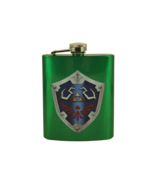 The Legend of Zelda Hylian Shield Custom Flask Canteen Collectible Gift ... - £20.37 GBP