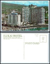 HAWAII Postcard - Ilikai Hotel Overlooking Waikiki &amp; Yacht Harbor S44 - £3.12 GBP