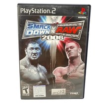 PS2 Smackdown vs Raw 2006 Complete with Manual PlayStation 2 Wrestling WWE - $12.16