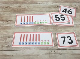 Counting Place Value 2 Digit - 20 Activity Mats &amp; 20 Number Cards - Math Center - £12.47 GBP