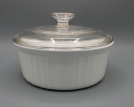 Corning Ware F-5-B 1.6 Liter French White Round Casserole Pyroceram Dish... - £15.78 GBP