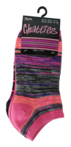 Chatties Women&#39;s 3 Pair Low Cut Assorted Ankle Socks - BLACK/PINK - £7.82 GBP