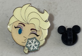 Elsa Snow Snowflake Frozen Head Disney Pin Trading - £6.60 GBP