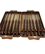 Vintage Stanhome 12 Serrated Knife Sets in 2 Holders - $29.93 CAD