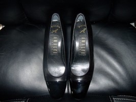 AMALFI FOR NORDSTROM BLACK LEATHER PATENT TOE SIZE 6 B WOMEN&#39;S EUC - $69.92