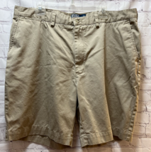 Ralph Lauren Polo Prospect short shorts men 40 khakis tan cotton - $15.58