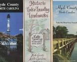 3 Hyde County North Carolina Brochures Lake Landing Landmarks  - $20.79