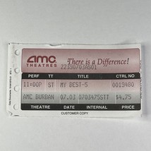 My Best Friend’s Wedding 1997 Movie Ticket Stub AMC Theater Vintage 90s ... - £11.19 GBP