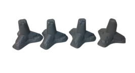 Dust Tactics 1:48 Tank Trap 4 piece Collection Set Gray Grey War Games Toy - £19.94 GBP