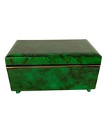Vintage Otagiri Lacquerware Malachite Jewelry Music Box Shadow Play Gree... - $794.00 MXN