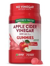 Nature&#39;s Truth Apple Cider Vinegar Gummies | 600 mg | 75 Gummies | Natural Apple - £12.26 GBP