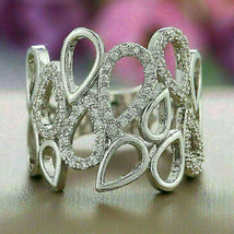 1.7Ct Künstlicher Diamant Birne Form Verlobung Kleid Ring 925 Sterlingsilber - £121.39 GBP