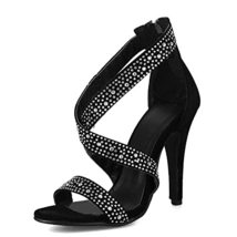 Women&#39;s Stiletto High Heel Dress Sandals Party Fashion Summer Open Toe Cross Str - £25.37 GBP